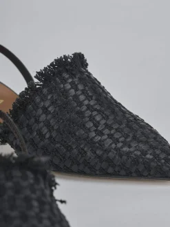 Clearance Slingback tacco 3cm pelle Donna Slingback