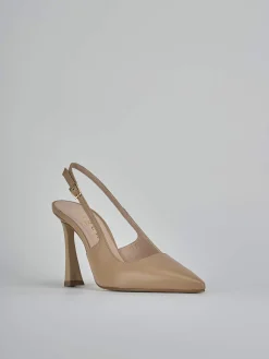 Hot Slingback tacco 9cm pelle Donna Slingback