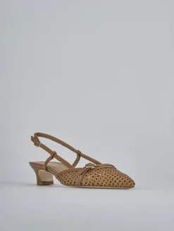 Hot Slingback tacco 4cm pelle Donna Slingback