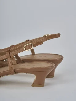 Hot Slingback tacco 4cm pelle Donna Slingback