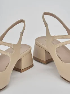 Sale Slingback tacco 4cm pelle Donna Slingback