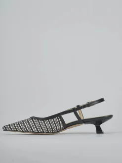 Discount Slingback tacco 4cm pelle Donna Slingback