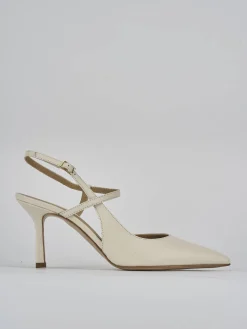 Outlet Slingback tacco 7cm pelle Donna Slingback