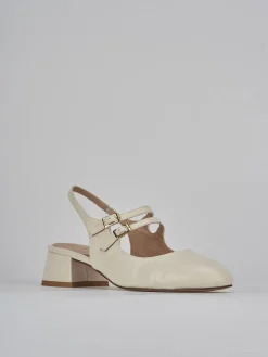 Slingback tacco 4cm pelle Donna Slingback