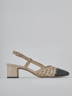 Sale Slingback tacco 6cm pelle Donna Slingback