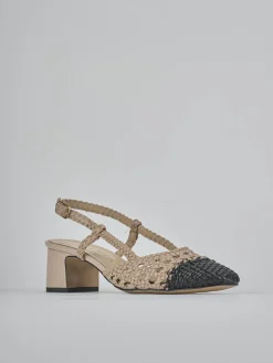 Sale Slingback tacco 6cm pelle Donna Slingback