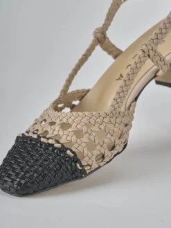 Sale Slingback tacco 6cm pelle Donna Slingback