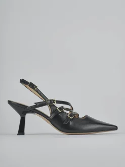 Hot Slingback tacco 7cm pelle Donna Slingback