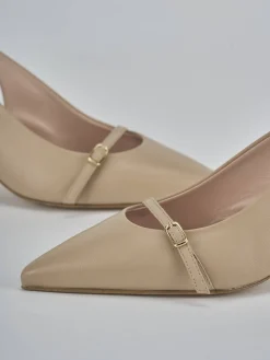 Slingback tacco 7cm pelle Donna Slingback