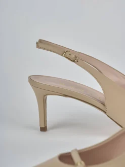 Slingback tacco 7cm pelle Donna Slingback