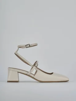 Discount Slingback tacco 5cm pelle Donna Slingback