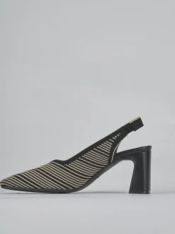 Discount Slingback tacco 7cm pelle Donna Slingback