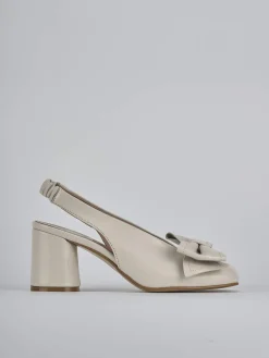 Sale Slingback tacco 8cm pelle Donna Slingback