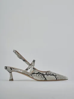 Hot Slingback tacco 5cm pitone Donna Slingback