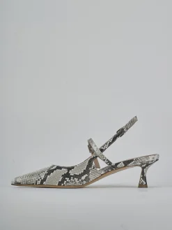 Hot Slingback tacco 5cm pitone Donna Slingback