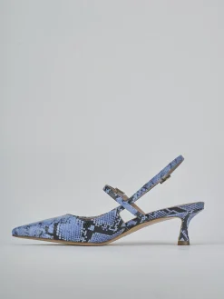 Best Slingback tacco 5cm pitone Donna Slingback