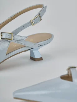 Best Slingback tacco 4cm vernice Donna Slingback