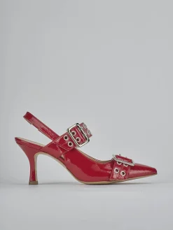 Best Slingback tacco 7cm vernice Donna Slingback