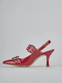 Best Slingback tacco 7cm vernice Donna Slingback