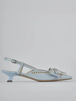 Discount Slingback tacco 4cm vernice Donna Slingback