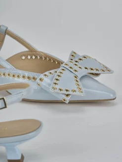 Discount Slingback tacco 4cm vernice Donna Slingback