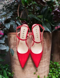 Best Slingback tacco 4cm vernice Donna Slingback