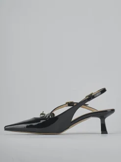 Outlet Slingback tacco 7cm vernice Donna Slingback