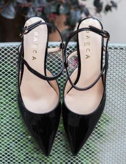 Outlet Slingback tacco 4cm vernice Donna Slingback