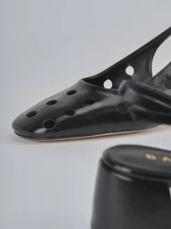 Clearance Slingback tacco 5cm vernice Donna Slingback