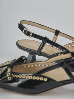 Hot Slingback tacco 4cm vernice Donna Slingback