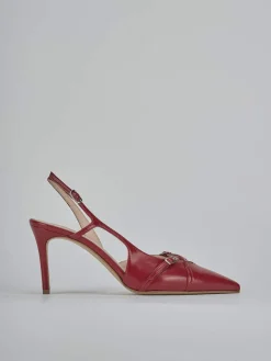 Outlet Slingback tacco 7cm vernice Donna Slingback