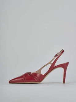 Outlet Slingback tacco 7cm vernice Donna Slingback
