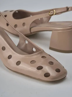 New Slingback tacco 5cm vernice Donna Slingback