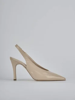 Hot Slingback tacco 9cm vernice Donna Slingback