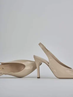 Hot Slingback tacco 9cm vernice Donna Slingback