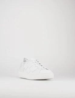 Clearance sneakers fondo gomma e soletto interno in vera pelle. tomaia in morbida pelle intrecciata Uomo Sneakers