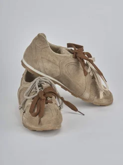 Outlet Sneakers tacco 1cm camoscio Donna Sneakers