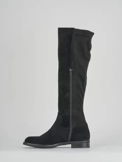 Discount Stivale elasticizzato tacco 2 cm camoscio Donna Stivali Tacco Basso