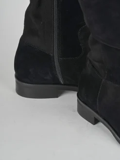 Discount Stivale elasticizzato tacco 2 cm camoscio Donna Stivali Tacco Basso