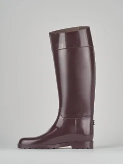 Outlet Stivale tacco 2 cm bordo' gomma Donna Stivali Tacco Basso