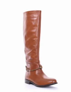 Online stivale tacco 2 cm cuoio Donna Stivali Tacco Basso