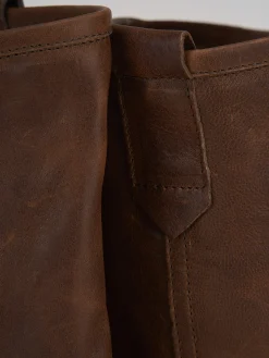 Online Stivale tacco 1 cm pelle Donna Stivali Tacco Basso