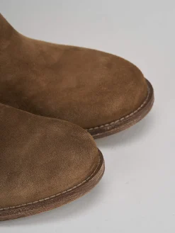 New Stivale tacco 1 cm camoscio Donna Stivali Tacco Basso