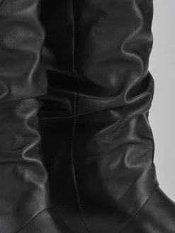 Hot Stivale tacco 2 cm pelle Donna Stivali Tacco Basso