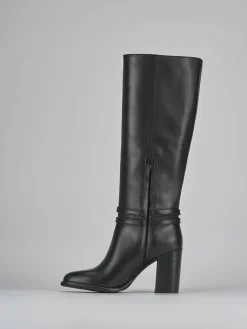 Stivale tacco 8 cm pelle Donna Stivali Tacco Alto