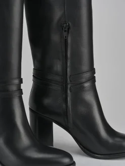 Stivale tacco 8 cm pelle Donna Stivali Tacco Alto