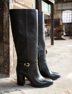 Stivale tacco 8 cm pelle Donna Stivali Tacco Alto