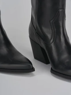 Clearance Stivale tacco 7 cm pelle Donna Stivali Tacco Alto