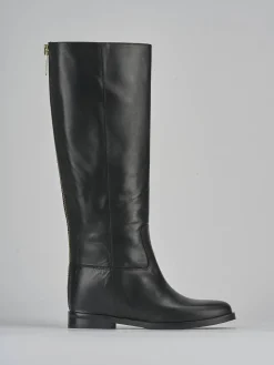 Stivale tacco 2 cm pelle Donna Stivali Tacco Basso