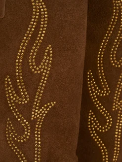 Sale Stivale texano tacco 7 cm camoscio Donna Texani|Stivali Tacco Alto